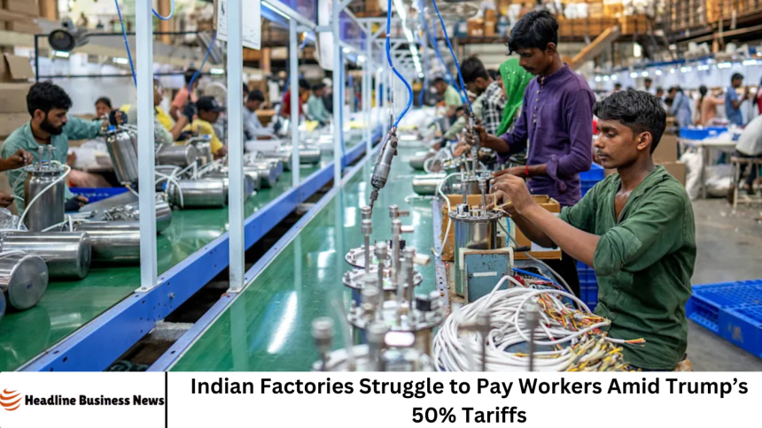 Indian Factories Struggle to Pay Workers Amid Trump’s 50% Tariffs