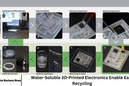 Water-Soluble 3D-Printed Electronics Enable Easy Recycling