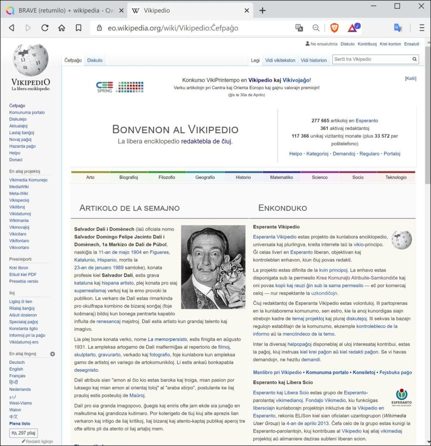 user adjusting privacy and security settings in web browser